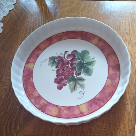 Royal Doulton Vintage Grape Torte Dish Discontinued Pattern 1994 - Picture 2 of 6